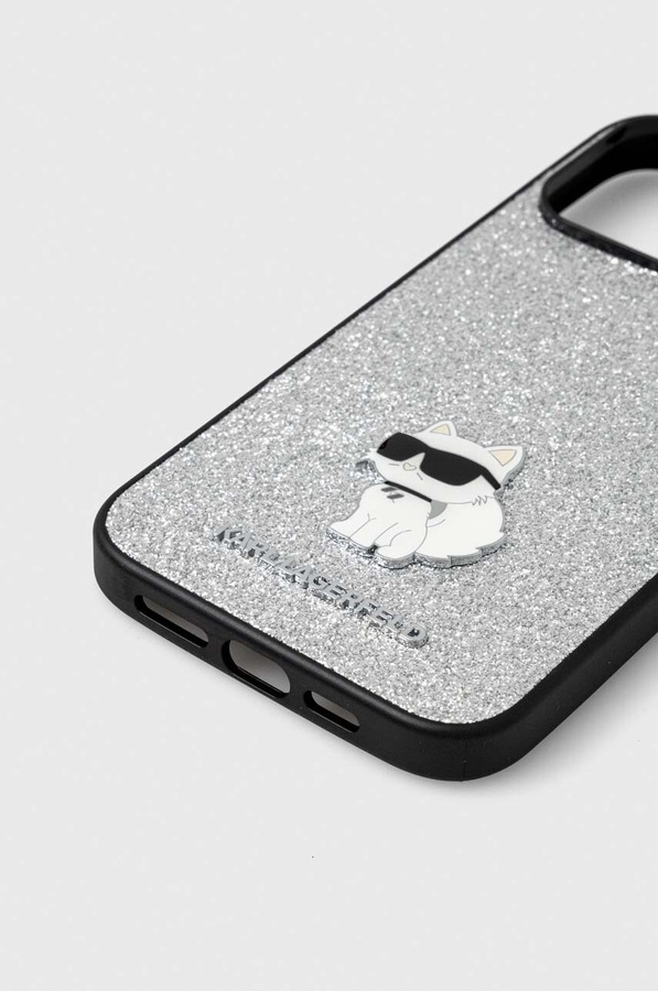 Чохол на телефон Karl Lagerfeld iPhone 15 Pro Max 6.7 колір срібний