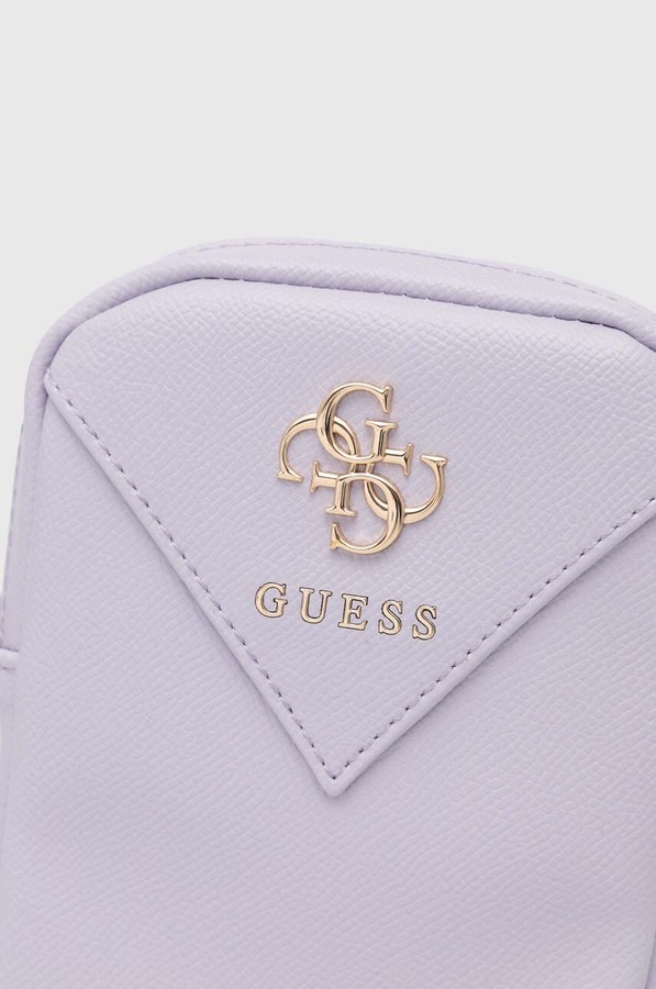Чохол для телефону Guess колір фіолетовий фото 3