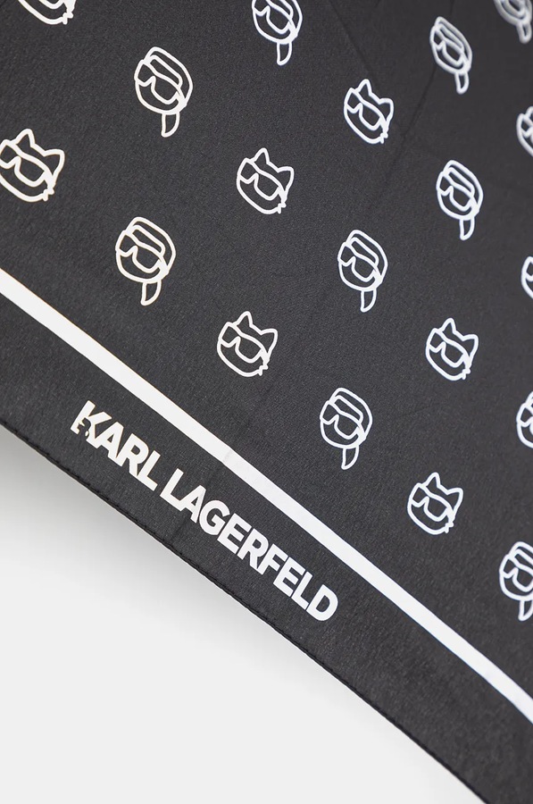 Парасоля Karl Lagerfeld колір чорний фото 3