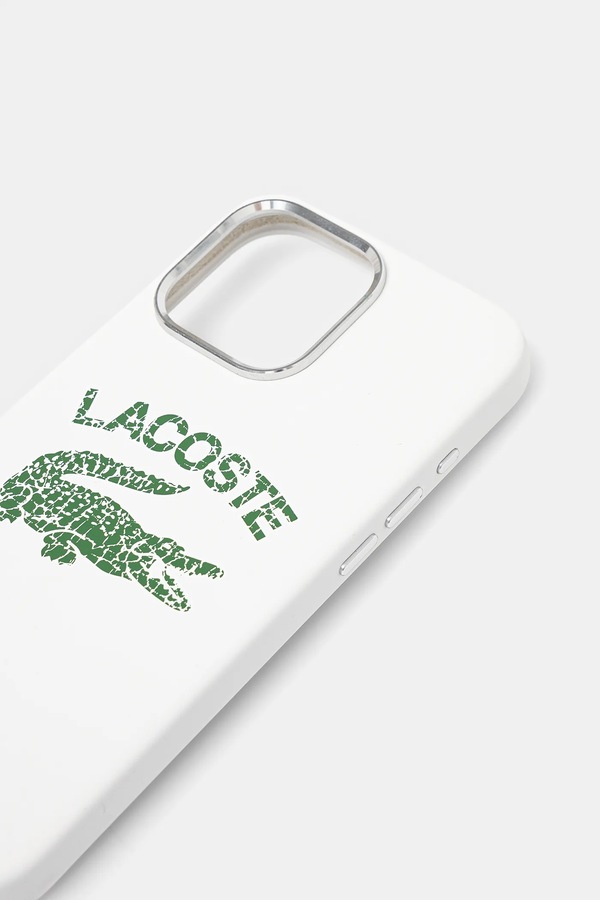 Чохол на телефон Lacoste iPhone 16 Pro Max 6.9 колір білий