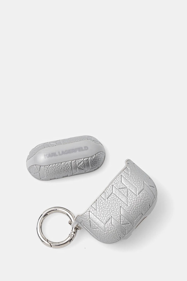 Чохол для airpod Karl Lagerfeld AirPods 4 колір срібний