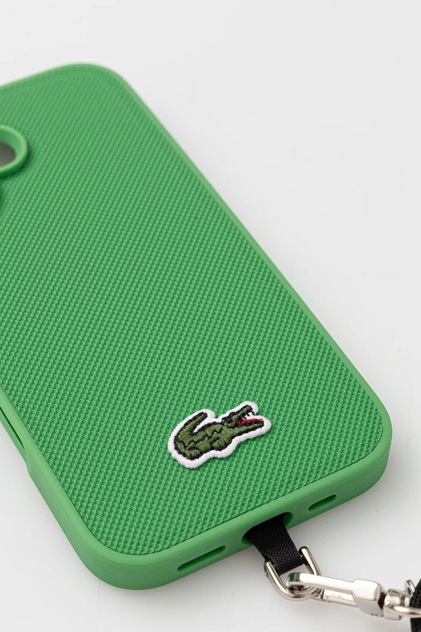 Чохол на телефон Lacoste iPhone 16 колір зелений