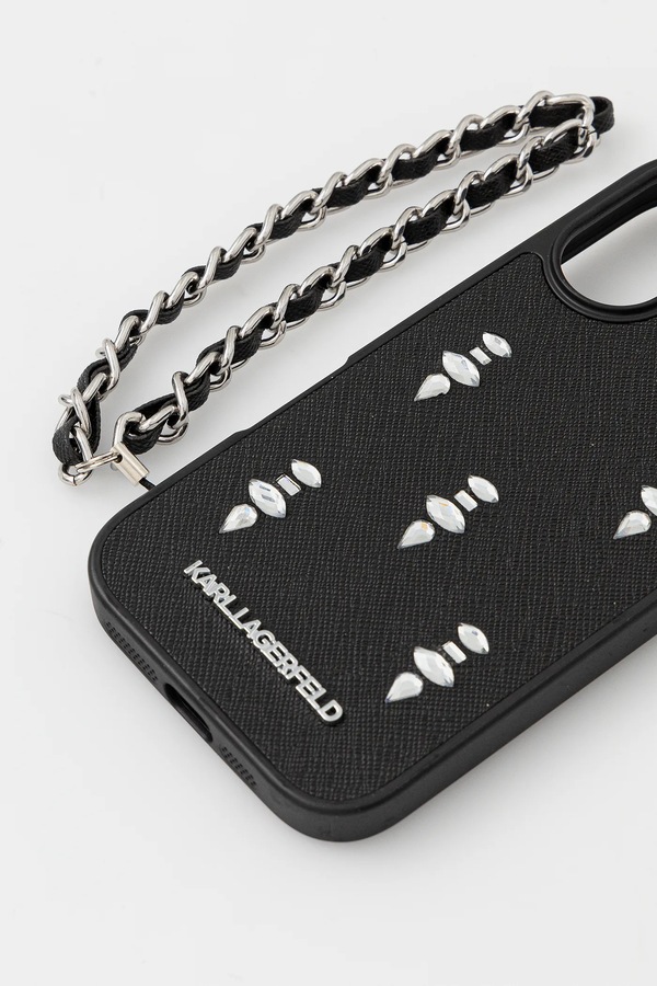 Чохол на телефон Karl Lagerfeld iPhone 16 колір чорний