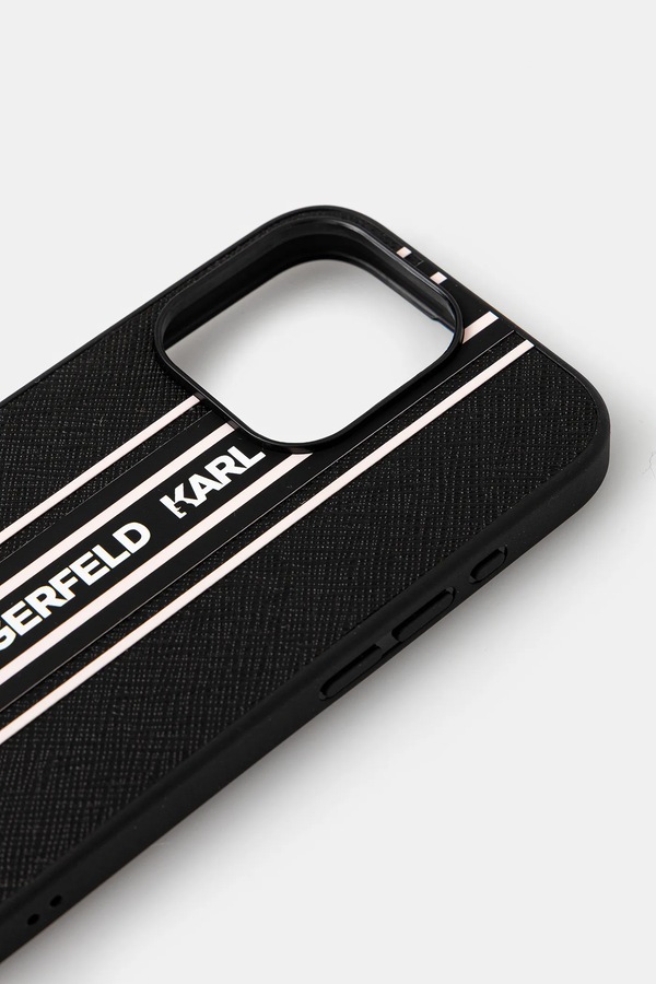Чохол на телефон Karl Lagerfeld iPhone 15 Pro колір чорний