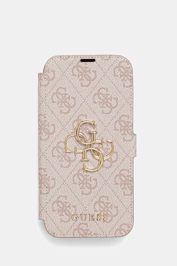 Чехол на телефон Guess iPhone 15 Pro 6.1" цвет розовый