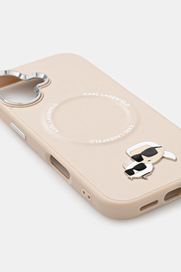 Чохол на телефон Karl Lagerfeld iPhone 17 колір бежевий
