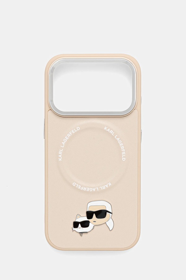 Чохол на телефон Karl Lagerfeld iPhone 17 Pro колір бежевий фото 2