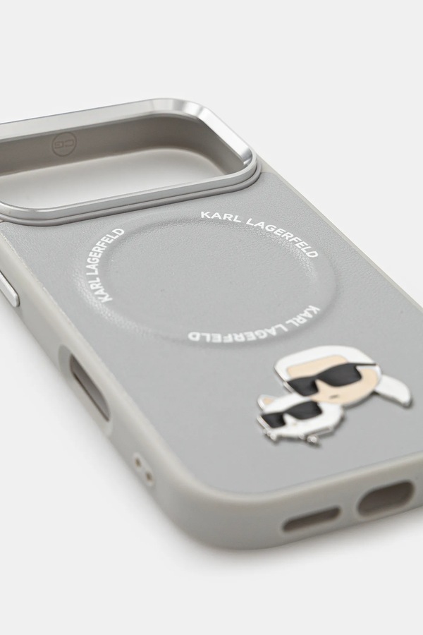Чохол на телефон Karl Lagerfeld iPhone 17 Pro колір сірий