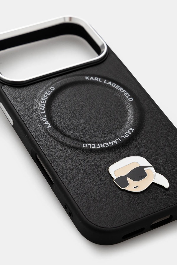 Чохол на телефон Karl Lagerfeld iPhone 17 Pro колір чорний