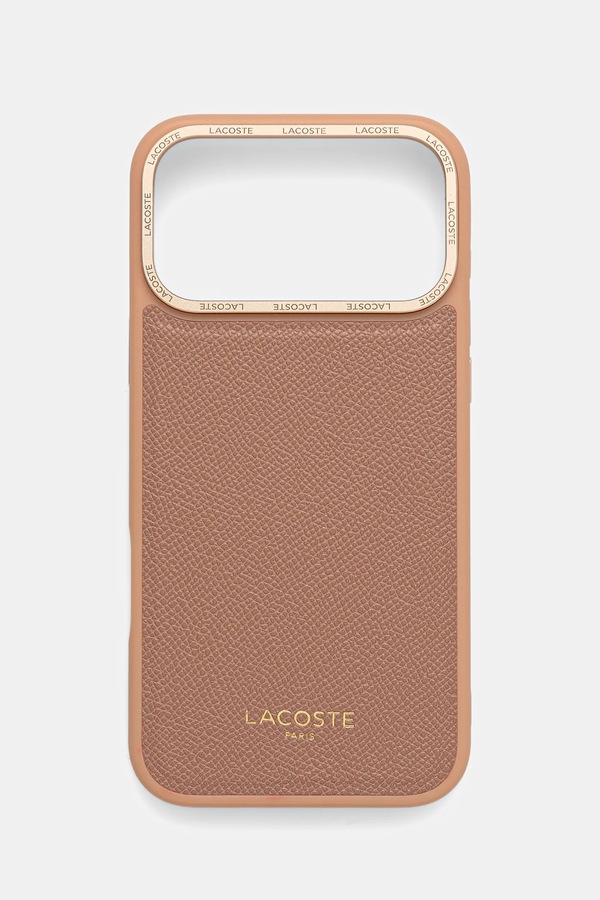 Чохол на телефон Lacoste iPhone 17 Pro Max колір коричневий фото 2