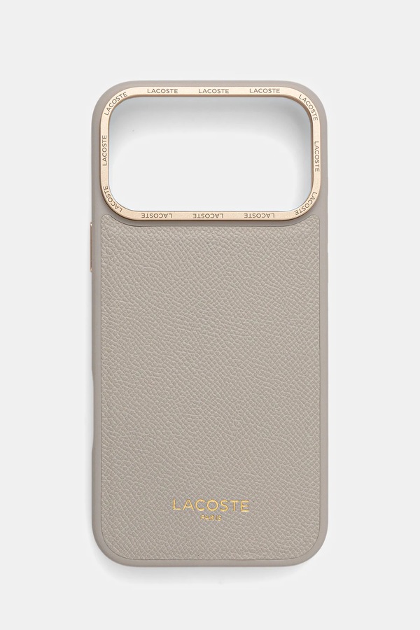 Чохол на телефон Lacoste iPhone 17 Pro Max колір бежевий фото 2