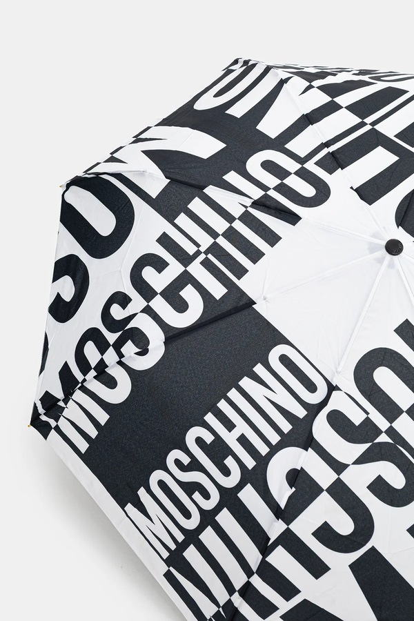 Зонт Moschino цвет черный фото 2