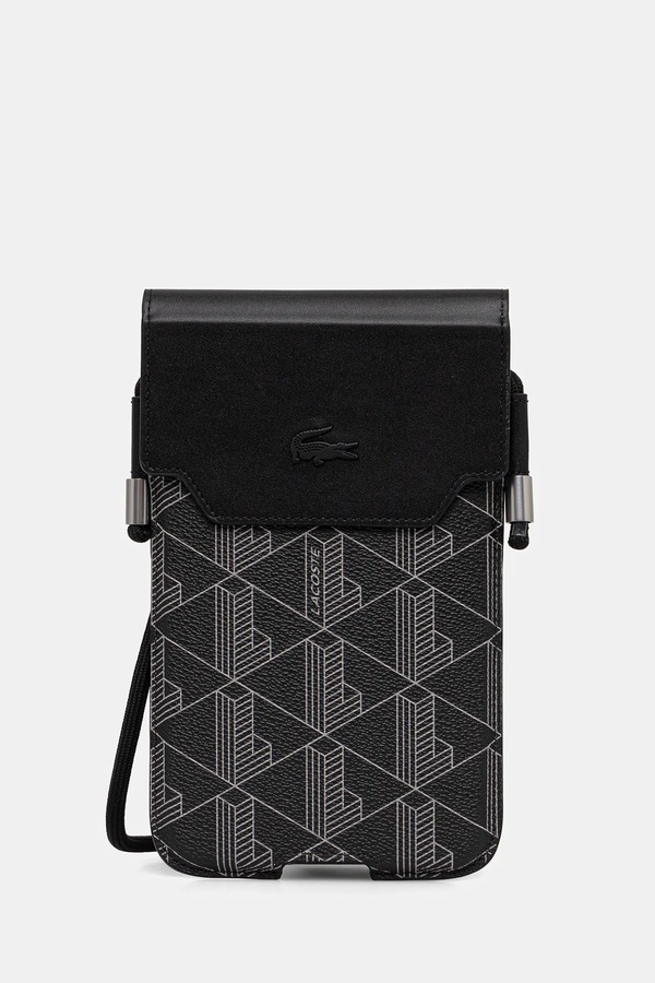 Чохол для телефону Lacoste колір чорний