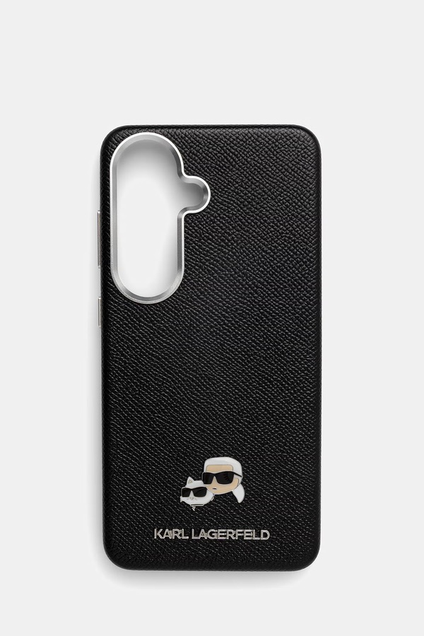 Чохол для телефону зі штучної шкіри Karl Lagerfeld Samsung Galaxy S26 колір чорний фото 2