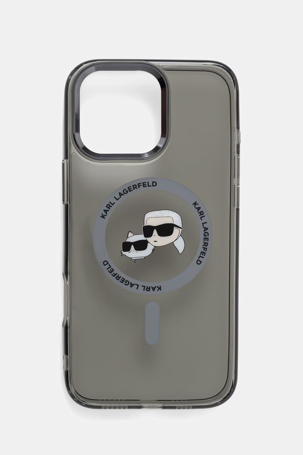 Чохол на телефон Karl Lagerfeld iPhone 16 Pro Max колір сірий фото 2