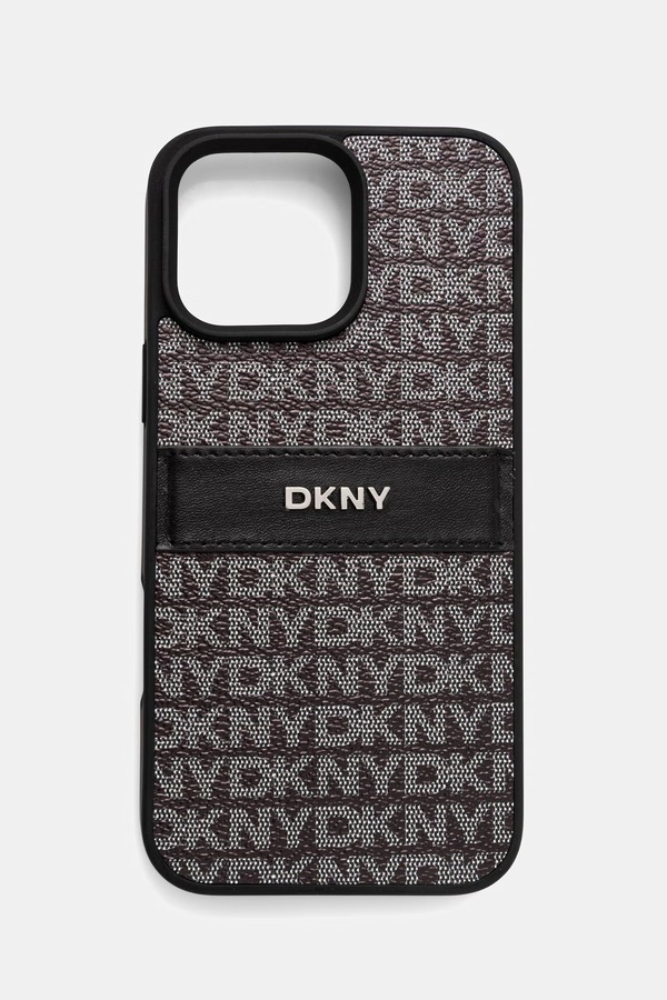 Чохол на телефон зі штучної шкіри DKNY iPhone 16 Pro Max колір чорний фото 2