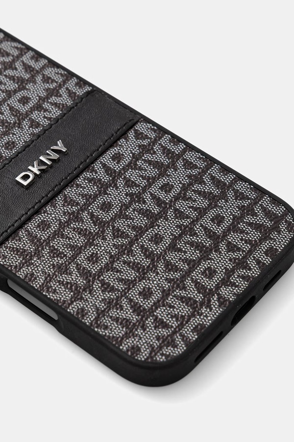 Чохол на телефон зі штучної шкіри DKNY iPhone 16 Pro Max колір чорний