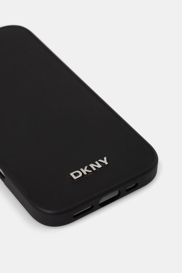 Чохол на телефон DKNY iPhone 16 колір чорний