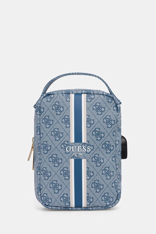 Зі штучної шкіри Guess колір блакитний
