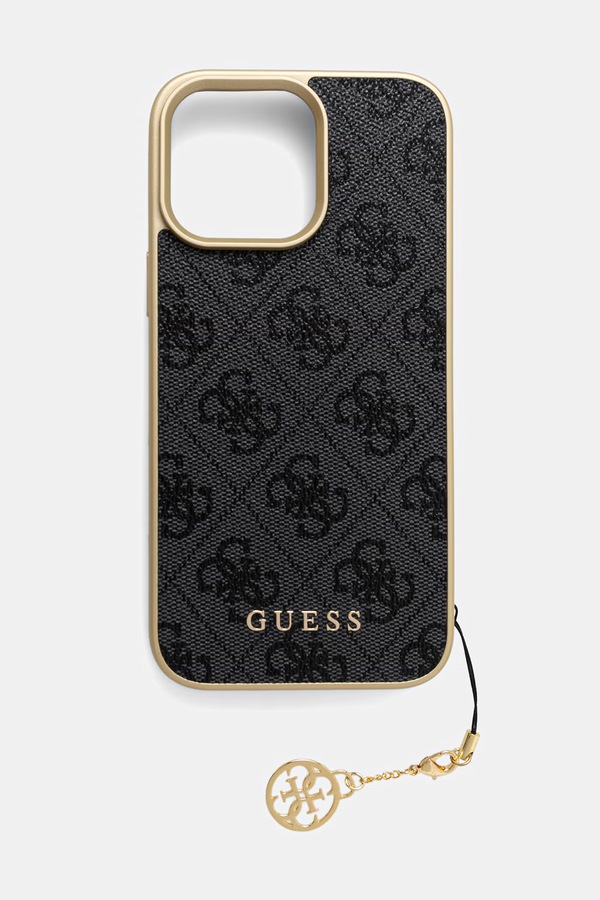 Чехол на телефон из искусственной кожи Guess iPhone 16 Pro Max цвет темно-синий фото 2