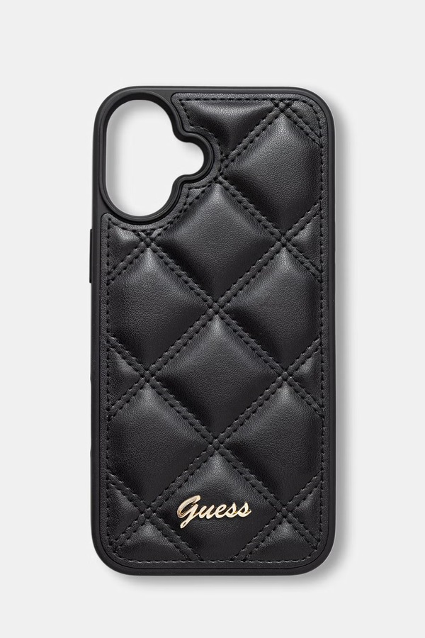Чохол на телефон зі штучної шкіри Guess iPhone 16 Plus колір чорний фото 2
