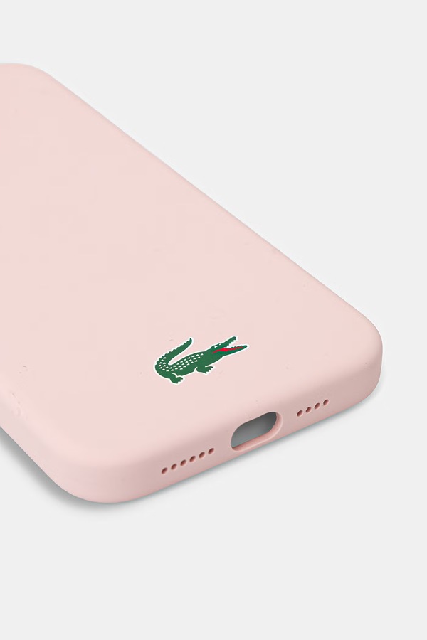 Чохол на телефон Lacoste Phone 15 Pro Max колір рожевий