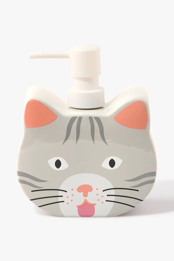 Дозатор для мила Fluid Market 11 x 12,5 x 5,5 cm колір сірий