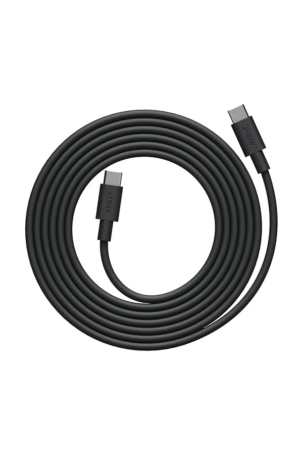 Зарядний usb кабель Avolt Cable 1, / USB-C to USB-C / 2 m колір чорний