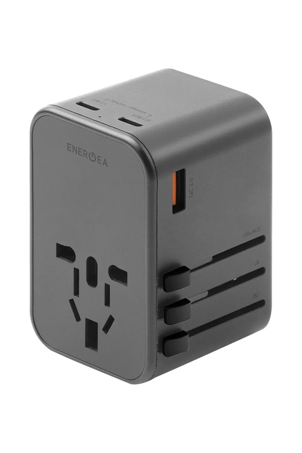 Зарядний пристрій Energea GaN65 USB-C PD 65W + PPS 55W колір сірий