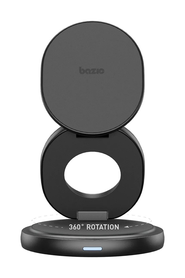 Індуктивний зарядний пристрій Bazic 15W Fast Charging MagSafe колір сірий фото 3