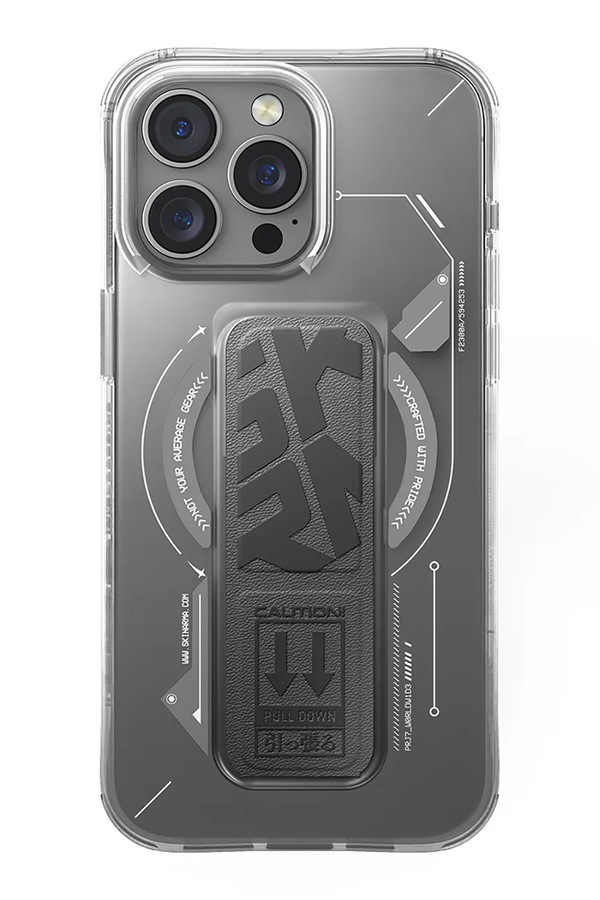 Чохол для телефону з вбудованим магнітним кільцем Skinarma iPhone 16 Pro Max колір прозорий