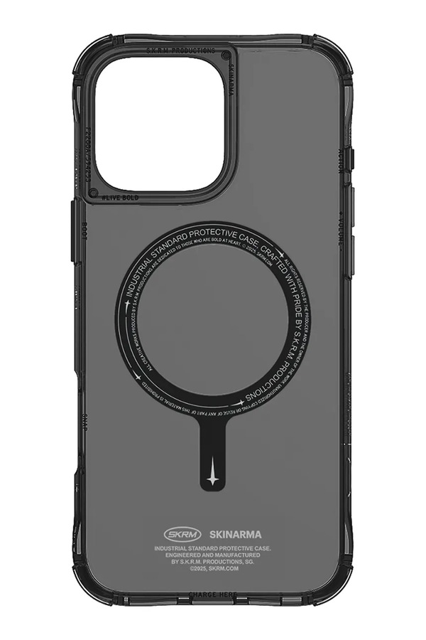 Чохол для телефону з вбудованим магнітним кільцем Skinarma iPhone 16 Pro Max колір чорний фото 2