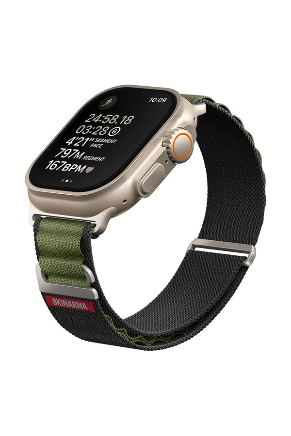 Ремінець для смарт-годинника Skinarma Kobu Apple Watch Ultra 49/46/45/44 mm колір зелений