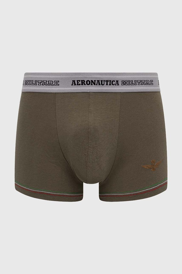 Боксери Aeronautica Militare 2-pack колір зелений