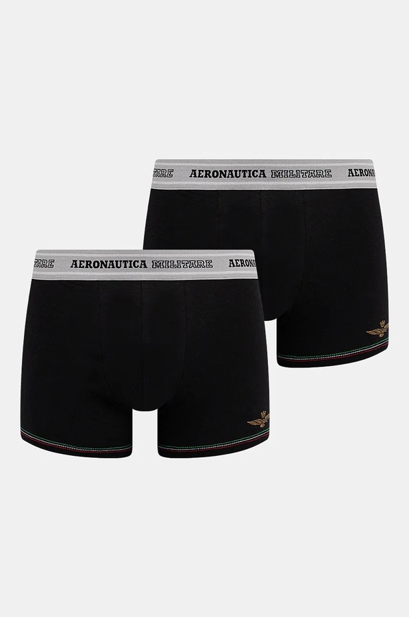 Боксери Aeronautica Militare 2-pack колір чорний