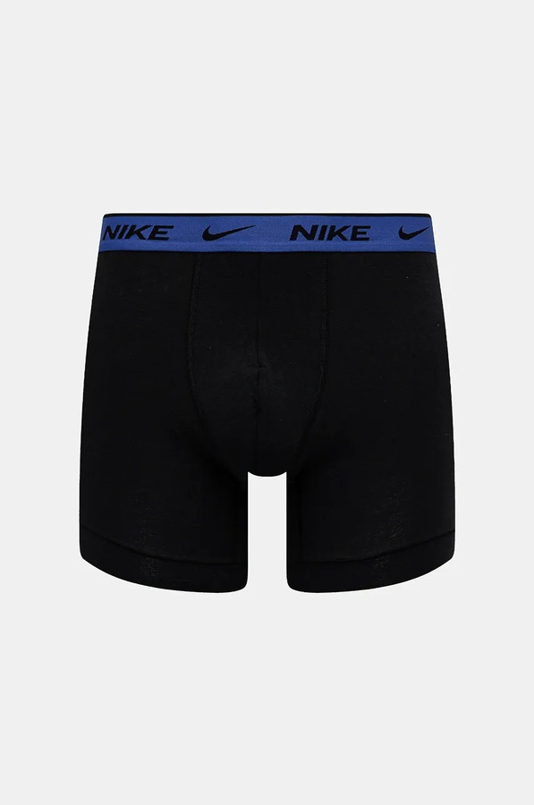 Облягаючі боксери чоловічі бавовняні з еластаном 2 шт. Nike колір чорний фото 2