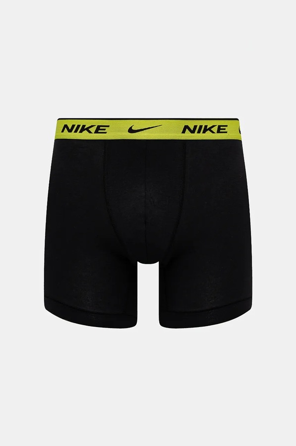 Облягаючі боксери чоловічі бавовняні з еластаном 2 шт. Nike колір чорний фото 3