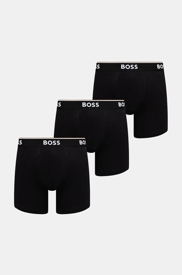 Боксери BOSS 3-pack BoxerBr 3P Power колір чорний