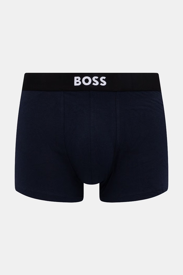 Боксери чоловічі бавовняні з еластаном Trunk 3P BOSS ONE 3 шт. колір бірюзовий фото 4