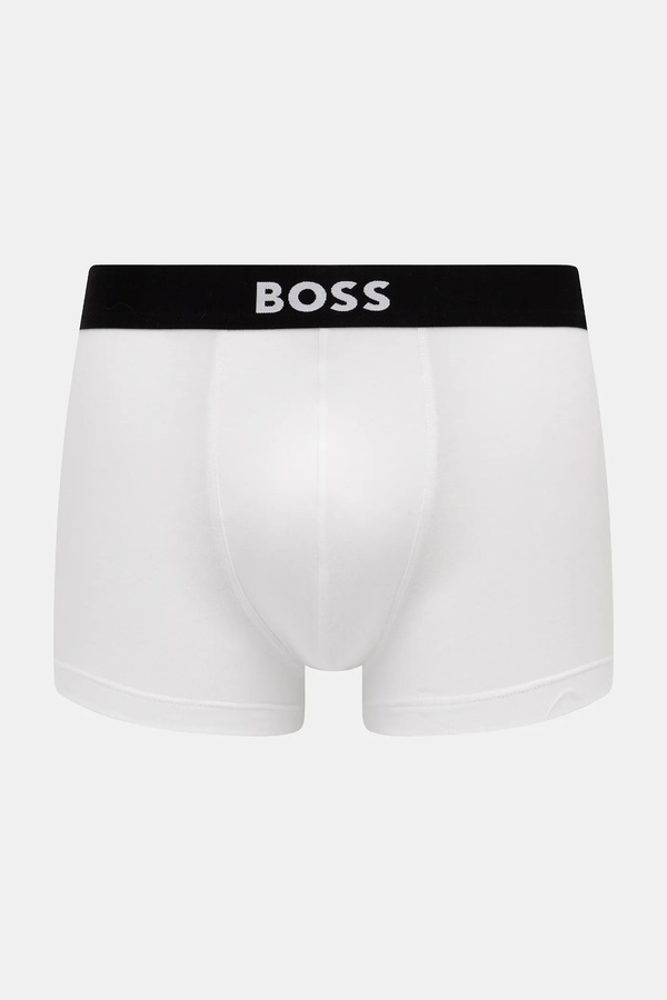 Боксери чоловічі бавовняні з еластаном Trunk 3P BOSS ONE 3-пак колір чорний фото 4
