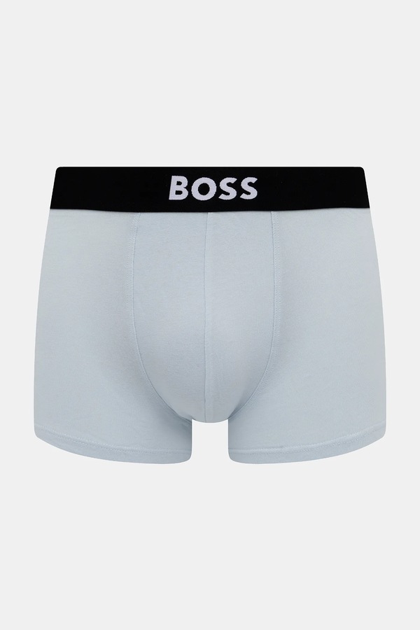 Боксери бавовняні з еластаном Trunk 3P BOSS ONE 3-pack колір чорний фото 4