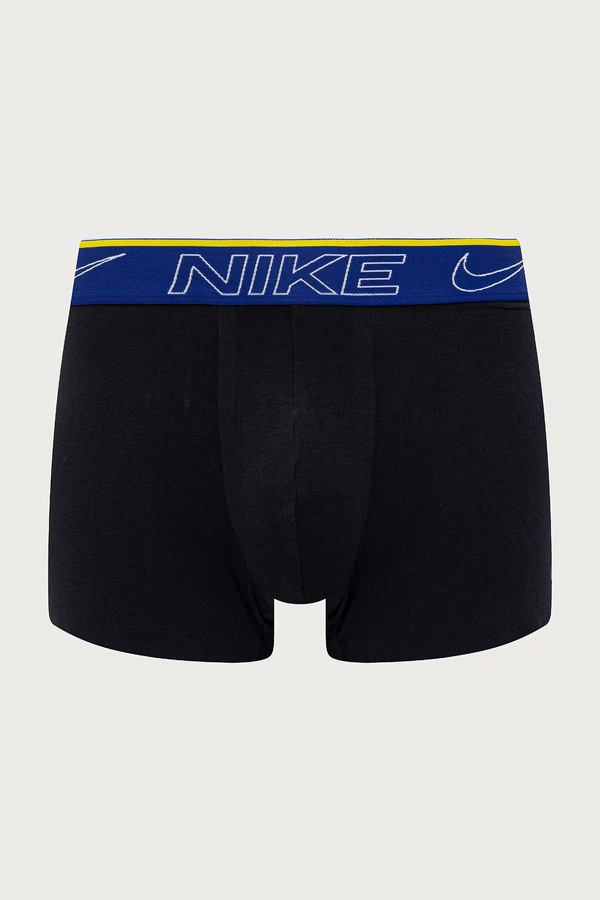 Облягаючі боксери чоловічі з бавовною 2 шт. Nike колір чорний фото 2