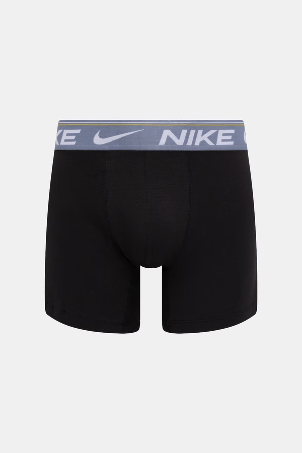 Облягаючі боксери чоловічі 3-пак Nike колір чорний фото 2