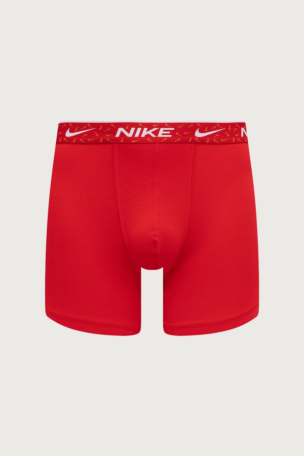 Боксери чоловічі з бавовною 3-пак Nike колір бордовий фото 2