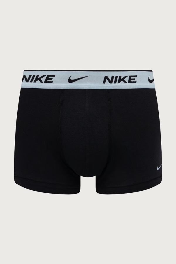 Боксери чоловічі бавовняні з еластаном 2 шт. Nike колір чорний фото 2