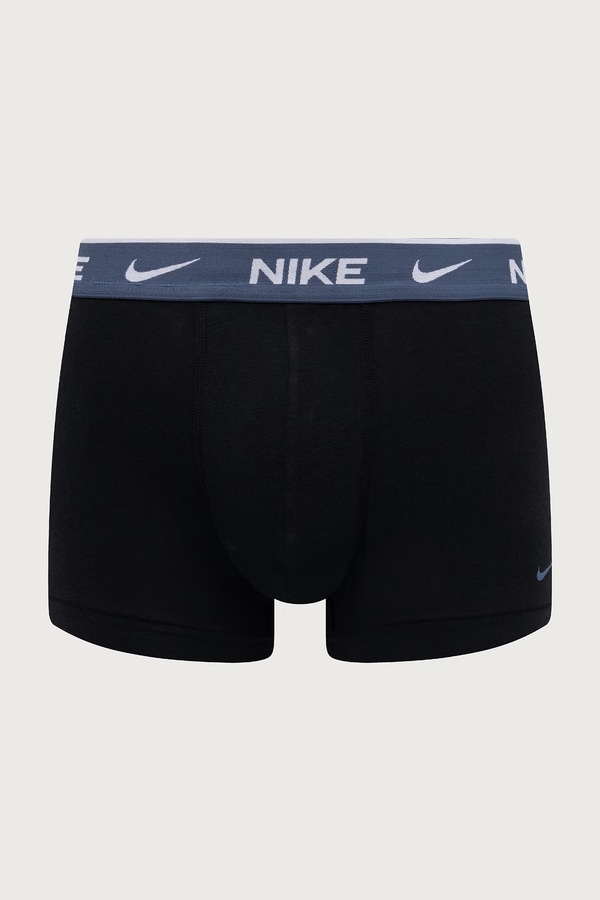 Боксери чоловічі бавовняні з еластаном 2 шт. Nike колір чорний фото 3