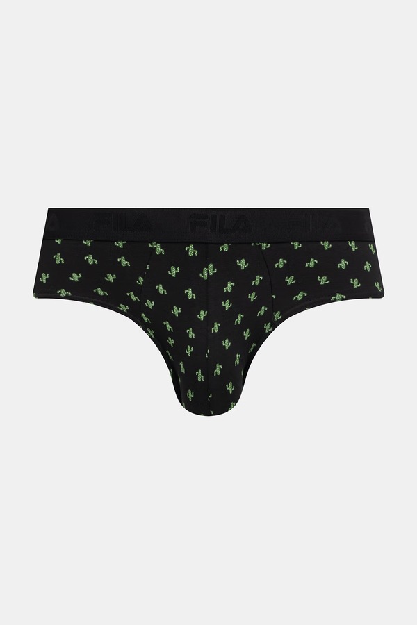 Сліпи чоловічі бавовняні з еластаном 3 шт. Fila колір чорний фото 4