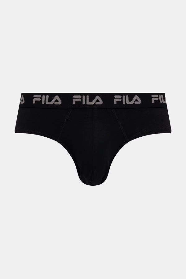 Слипы мужские с хлопком 2 шт. Fila цвет черный