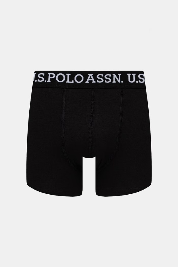 Боксеры мужские хлопковые с эластаном USPA Trunk 3 шт. U.S. Polo Assn. цвет черный