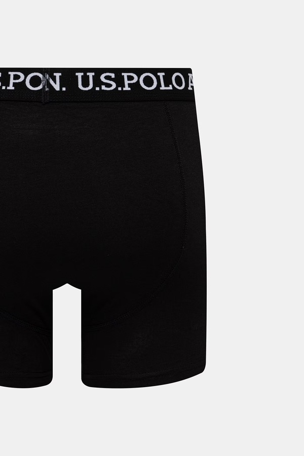 Боксеры мужские хлопковые с эластаном USPA Trunk 3 шт. U.S. Polo Assn. цвет черный фото 2
